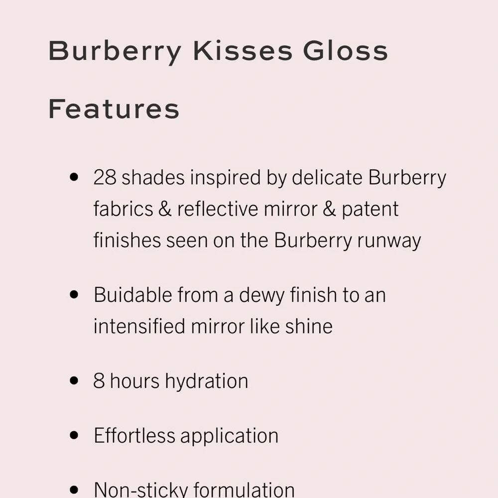 Burberry Kisses Gloss Bright Rose #61 NEW in box